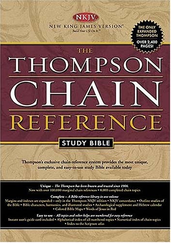 The Thompson Chain Reference Study Bible: New King James Version, Burgundy