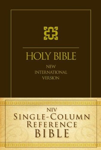 NIV, Single-Column Reference Bible, Hardcover