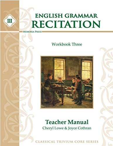 English Grammar Recitation, Workbook Three Teacher Manual