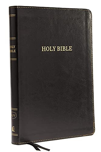 KJV Holy Bible: Large Print Thinline Bible, Black Leathersoft, Red Letter, Comfort Print: King James Version
