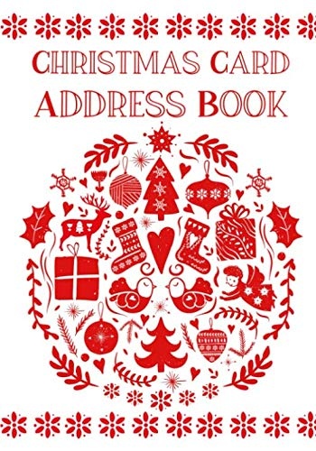 Christmas Card Address Book: Large Print record book to list up to 7 years of greetings cards sent and received during the Holiday Season. Great gift for Seniors.