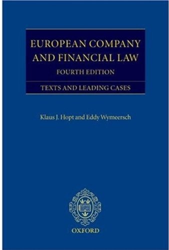 European Company and Financial Law: Texts and Leading Cases