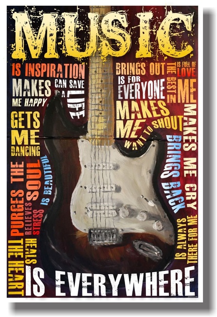 Music Is Everywhere - NEW Music Poster