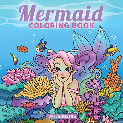 Mermaid Coloring Book: For Kids Ages 4-8, 9-12 (Coloring Books for Kids)