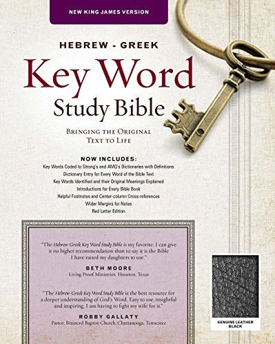 The Hebrew-Greek Key Word Study Bible: NKJV Edition, Black Genuine Leather (Key Word Study Bibles)