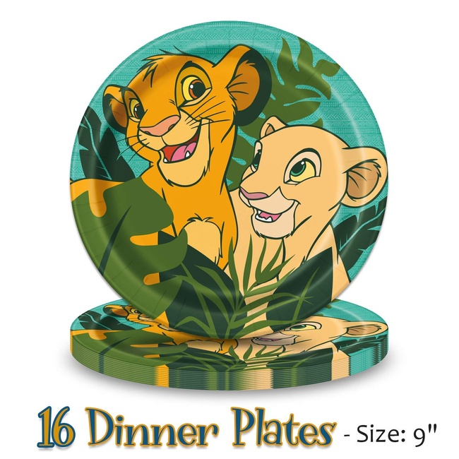 Lion Party Sturdy Paper Plates - Stesha Party - 1st birthday boy