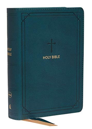 NKJV, Reference Bible, Compact, Leathersoft, Teal, Red Letter Edition, Comfort Print