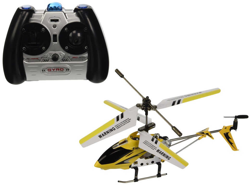 SYMA Tenergy 3 Channel S107 Mini Indoor Co-Axial Metal Body Frame & Built-in Gyroscope Helicopter (Color May Vary)