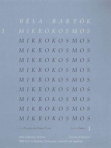 Bela Bartok - Mikrokosmos Volume 1 (Blue): 153 Progressive Piano Pieces
