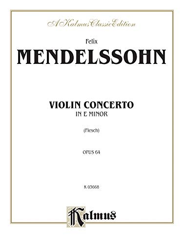 Violin Concerto, Op. 64 (Kalmus Edition)
