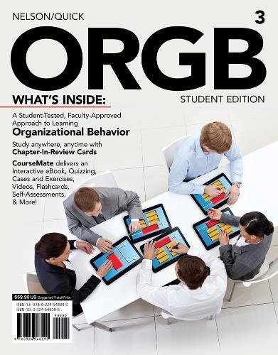 ORGB 3, Student Edition (with CourseMate and Transitions 2.0 Printed Access Card) (Engaging 4LTR Press Titles for Management)