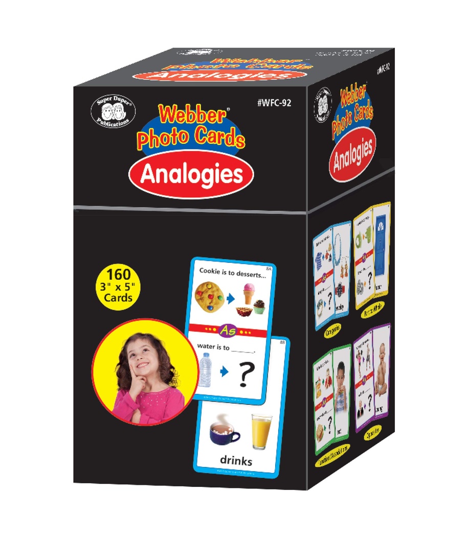 Super Duper Publications | Webber Photo Flash Cards Analogies Early Reader | Educational Learning Resource for Children
