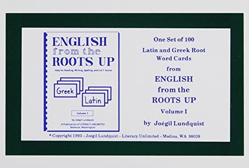 English from the Roots Up Flashcards, Vol. 1