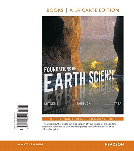 Foundations of Earth Science, Books a la Carte Edition (8th Edition)