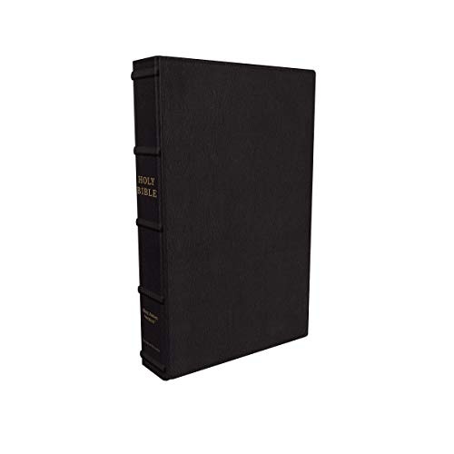 KJV, Large Print Verse-by-Verse Reference Bible, Maclaren Series, Premium Goatskin Leather, Black, Comfort Print: Holy Bible, King James Version