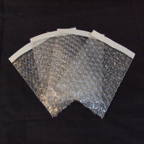 50 packs 4x7.5 Self Seal Clear Bubble Pouches Bags 3/16" Bubble Cushion