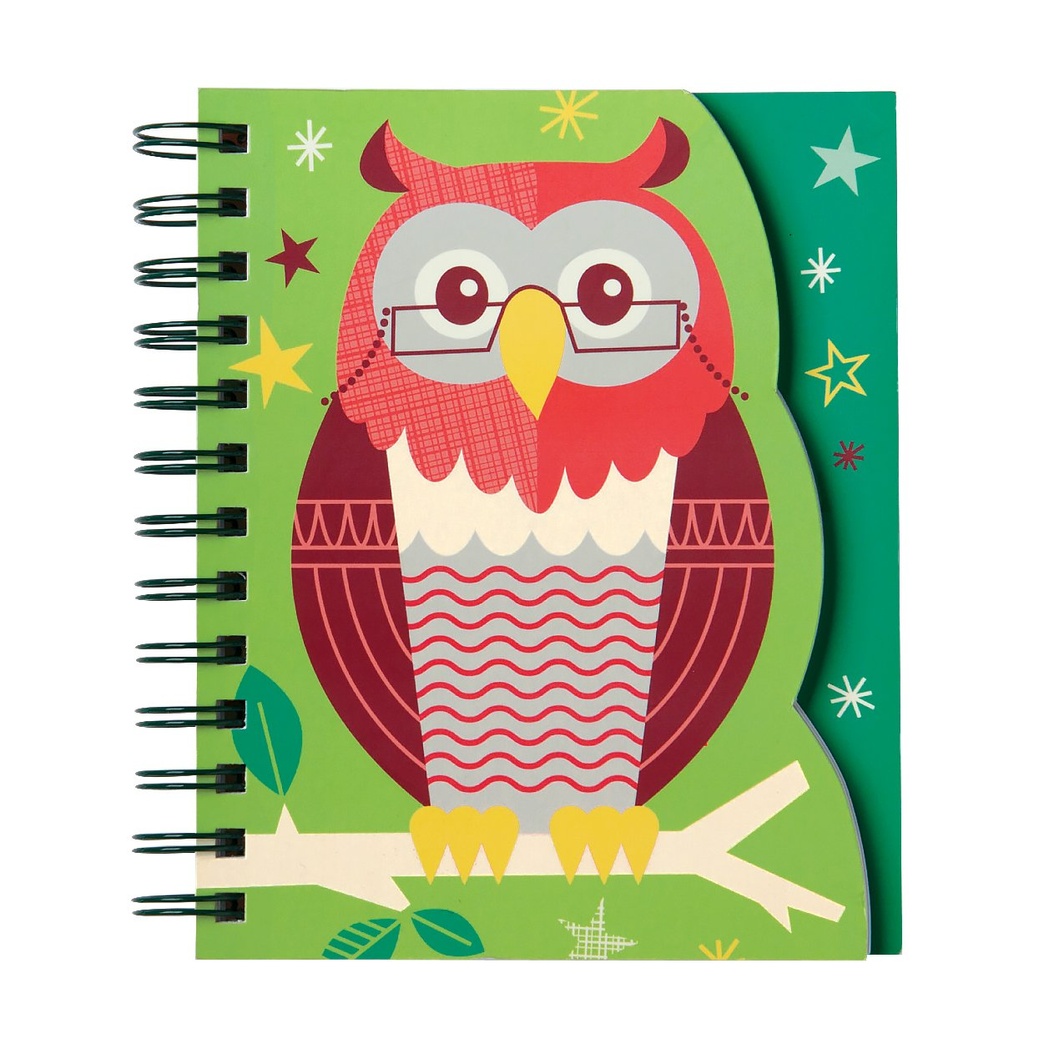 Mudpuppy School Days Owl Layered Journal