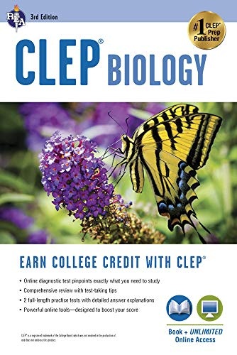 CLEPÂ® Biology Book + Online (CLEP Test Preparation)