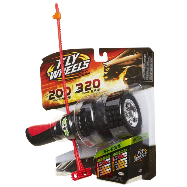 Fly Wheels Launcher + 2 Off-Road Wheels - Rip it up to 200 Scale MPH, Fast Speed, Amazing Stunts & Jumps up to 30 feet! All Terrain Action: Dirt, Mud, Water, Snow- One of The Hottest Wheels Around!