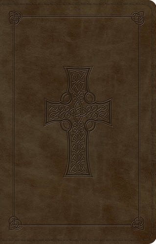 ESV Large Print Value Thinline Bible (TruTone, Olive, Celtic Cross Design)