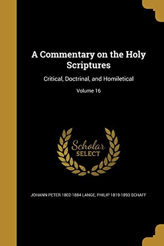 A Commentary on the Holy Scriptures: Critical, Doctrinal, and Homiletical; Volume 16