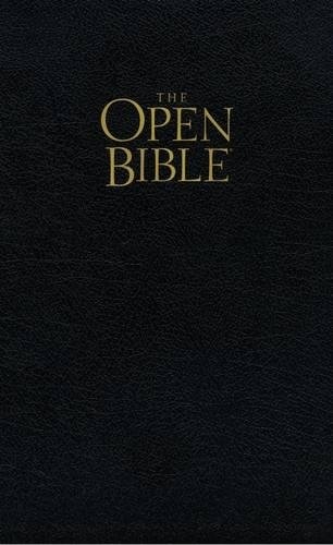 KJV, The Open Bible, Bonded Leather, Black, Indexed
