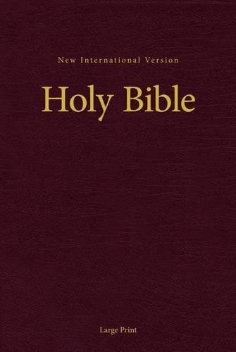 NIV, Holy Bible, Large Print, Burgundy