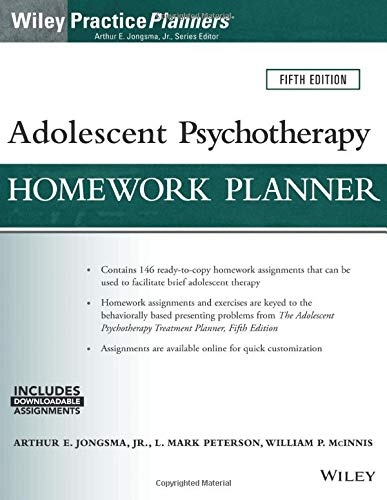 the adolescent psychotherapy homework planner