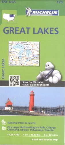 Michelin USA Great Lakes Map 173 (Michelin Zoom USA Maps)