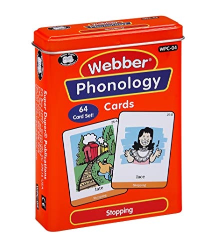 Super Duper Publications Webber Illustrated Phonology Stopping Minimal Pair Card Deck Educational Learning Resource for Children