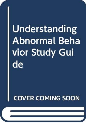 Understanding Abnormal Behavior Study Guide