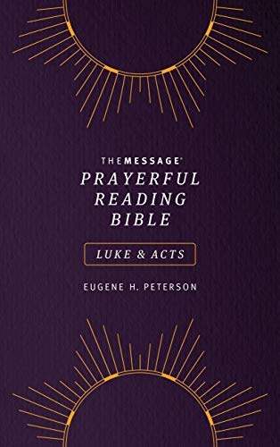 The Message Prayerful Reading Bible: Luke & Acts (Softcover, Purple)