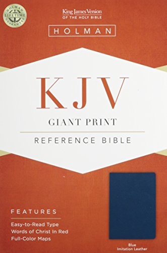KJV Giant Print Reference Bible, Blue Imitation Leather (King James Version)