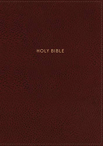 NKJV, Deluxe Reference Bible, Personal Size Giant Print, Leathersoft, Red, Thumb Indexed, Red Letter Edition, Comfort Print: Holy Bible, New King James Version