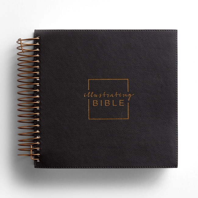 Illustrating Bible NIV Dark Grey (Spiral Bound Journaling Bible)