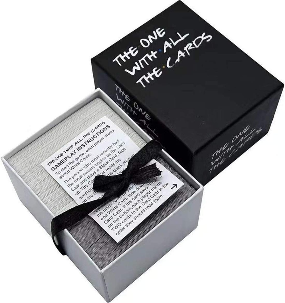 The One with All The Cards Game for Friend TV - Box Against The Friend Card Games Your Party Games Table Card Games (Black)