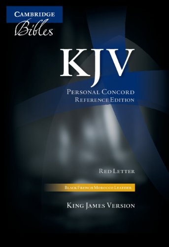 KJV Personal Concord Reference Edition KJ463:XR black French Morocco