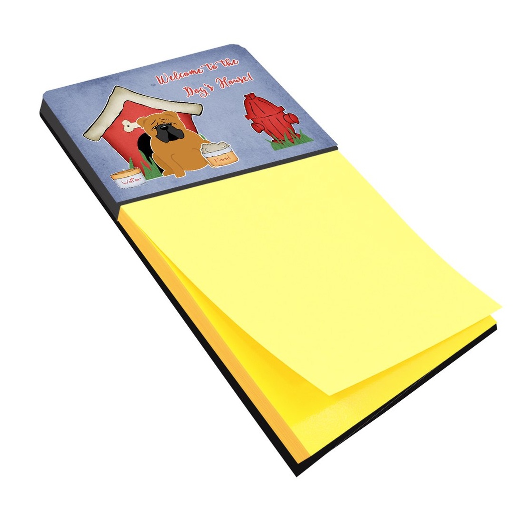 Caroline's Treasures BB2876SN Dog House Collection English Bulldog Red Sticky Note Holder, Large, Multicolor