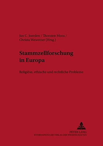 Stammzellforschung in Europa: ReligiÃ¶se, ethische und rechtliche Probleme (Studien zur Ethik in Ostmitteleuropa) (German Edition)