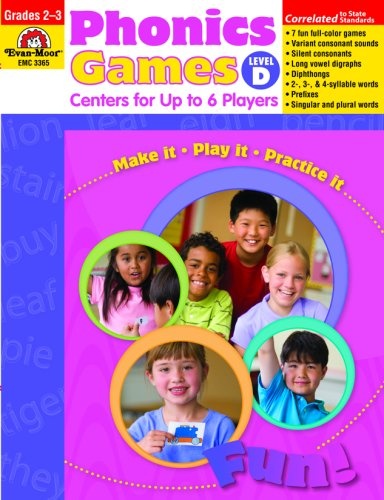Phonics Games: Centers for Up to 6 Players, Level D
