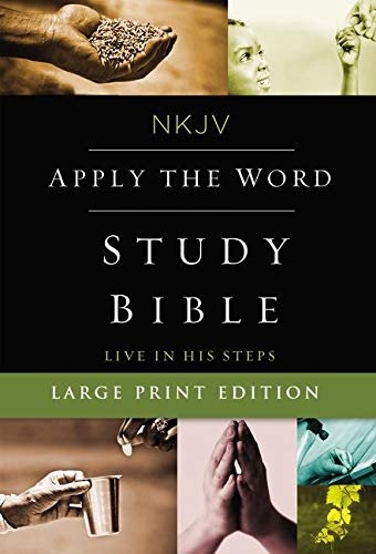 NKJV, Apply the Word Study Bible, Large Print, Hardcover, Red Letter Edition