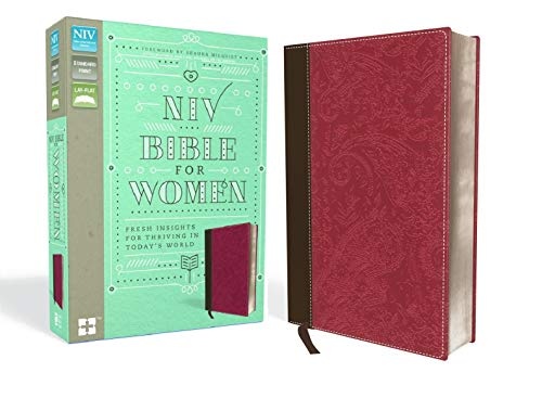 NIV, Bible for Women, Leathersoft, Brown/Pink: Fresh Insights for Thriving in Today's World
