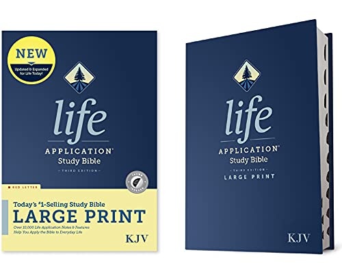 KJV Life Application Study Bible, Third Edition, Large Print (Red Letter, Hardcover, Indexed)