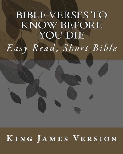 Bible Verses To Know Before You Die