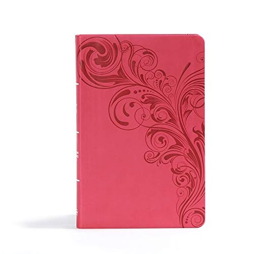 CSB Ultrathin Reference Bible, Pink LeatherTouch