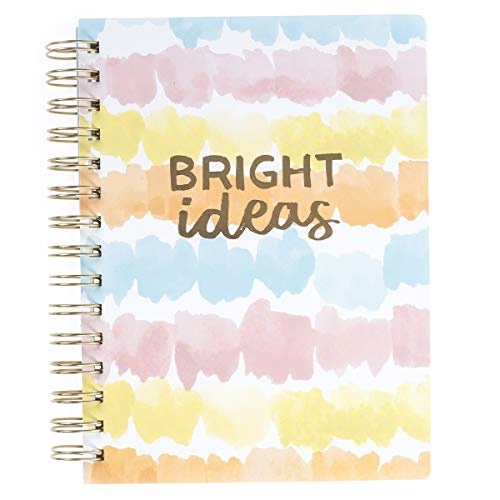 Graphique Medium Vegan Leather Spiral Journal - Bright Ideas - 192 Lined Pages - Perfect for Taking Notes, Lists and More (6" x 8")