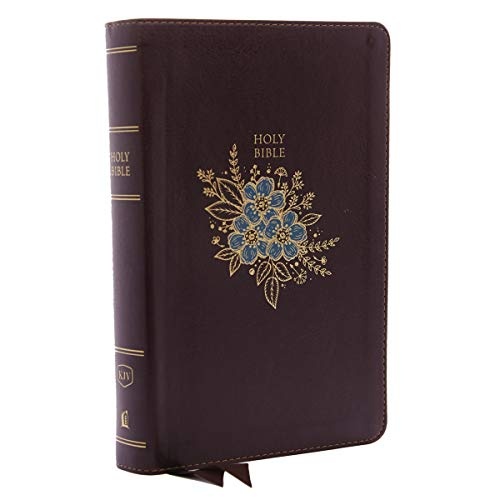 KJV, Deluxe Reference Bible, Personal Size Giant Print, Leathersoft, Burgundy, Red Letter, Comfort Print: Holy Bible, King James Version