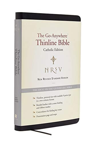 NRSV Go-Anywhere Thinline Bible Catholic Edition (Bonded Leather Black)