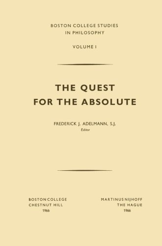 The Quest for the Absolute (Boston College Studies in Philosophy)