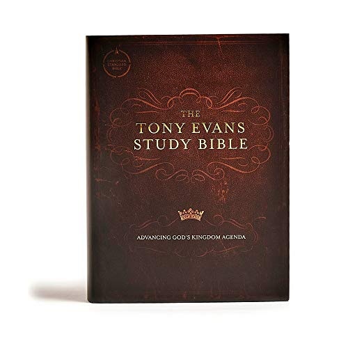 CSB Tony Evans Study Bible, Hardcover, Black Letter, Study Notes and Commentary, Articles, Videos, Ribbon Marker, Sewn Binding, Easy-to-Read Bible Serif Type